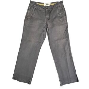 Mountain Khakis 34x30 Canvas Pants Men Grey Cotton Work Heavyweight Outdoor *See